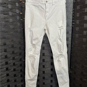 Hollister Women's White Skinny Jeans